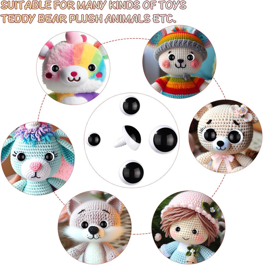 MOON PRINT BEAN SAFETY EYES – Eco-Friendly, Burr-Free | Custom Sizes & Designs | EN71/REACH/RoHS Certified