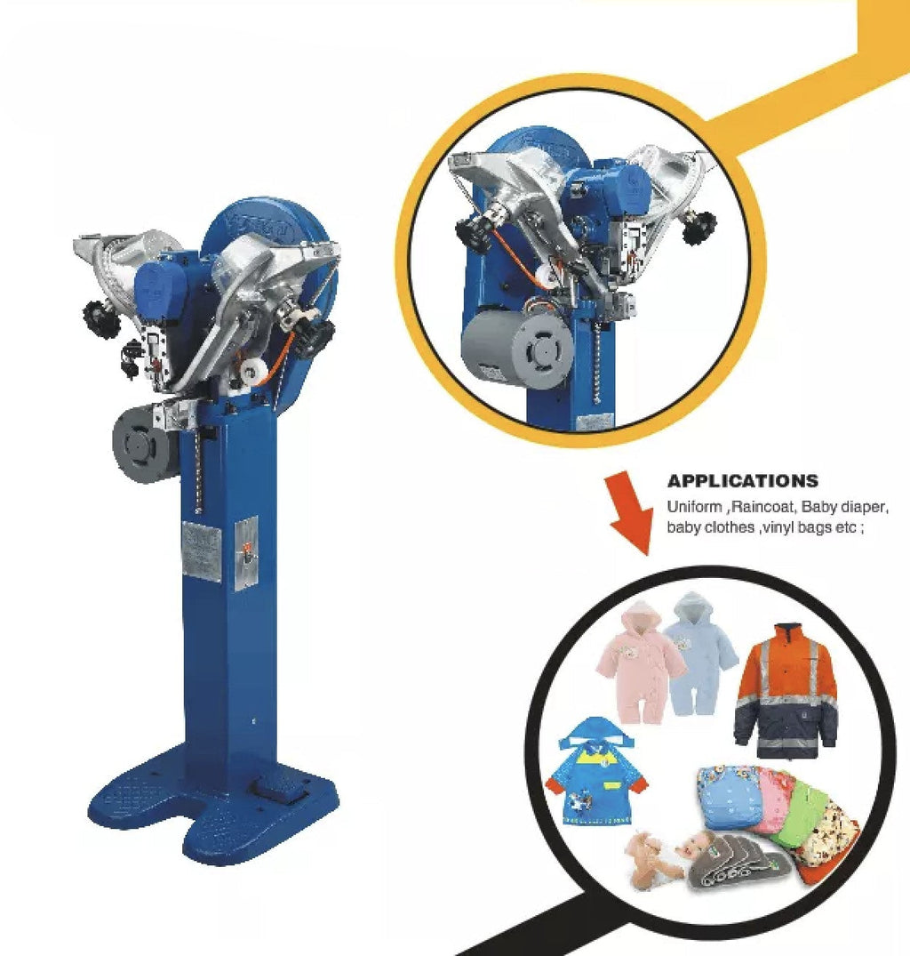 Snap Button Machine - Professional Fastener Assembly Tool with Custom Jigs | OEM Export Packaging
