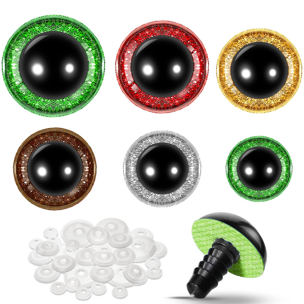 3D Safety Eyes for Crochet & DIY Toys – Eco-Friendly, Bright, High-Quality | EN71/REACH/RoHS Certified | Custom Sizes & Designs