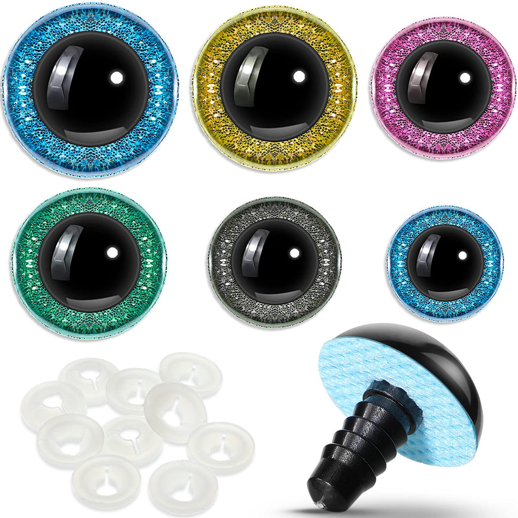 3D Safety Eyes for Crochet & DIY Toys – Eco-Friendly, Bright, High-Quality | EN71/REACH/RoHS Certified | Custom Sizes & Designs