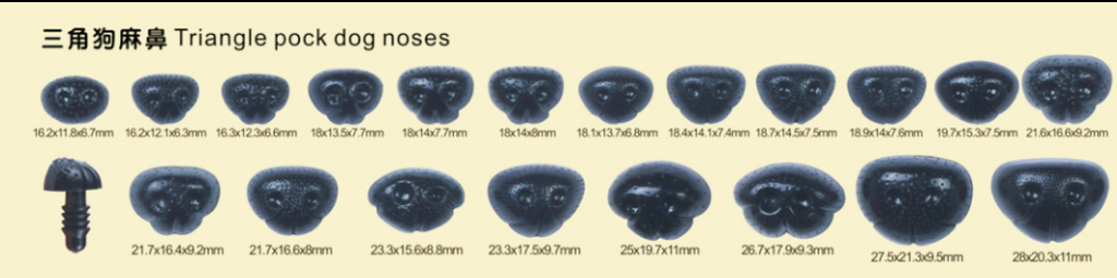 Vibrant, Eco-Friendly TRIANGLE POCK DOG NOSE for Toys – Custom Molds Available