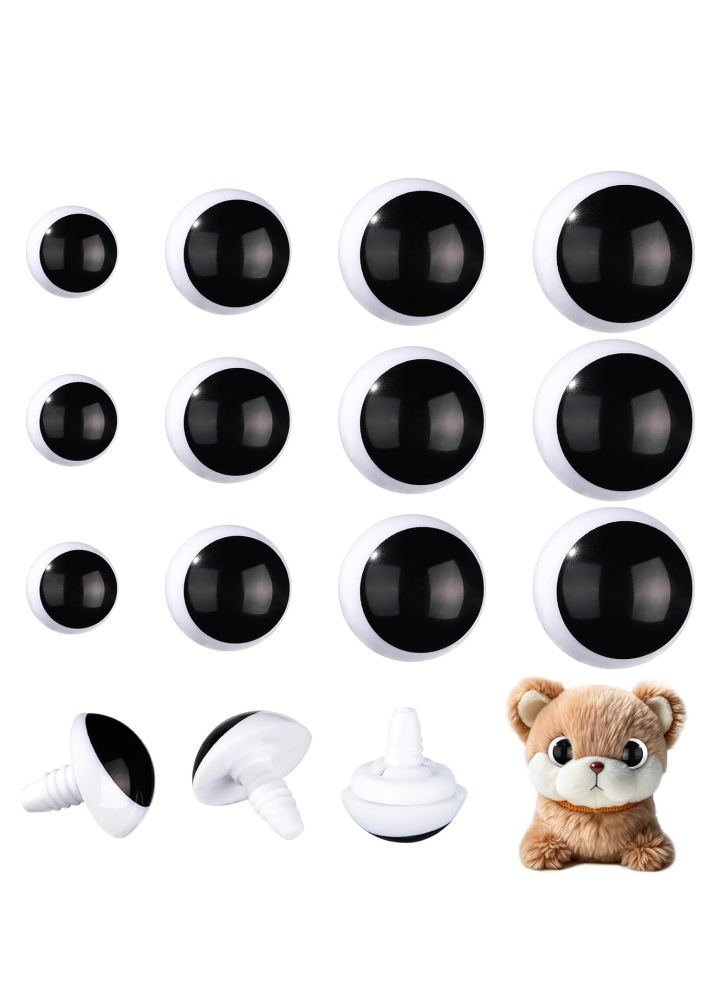 MOON PRINT BEAN SAFETY EYES – Eco-Friendly, Burr-Free | Custom Sizes & Designs | EN71/REACH/RoHS Certified