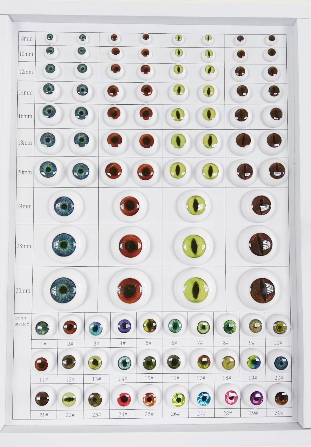 Doll Eye for Toy – Eco-Friendly, Burr-Free, Custom Sizes & Designs | EN71/REACH/RoHS Certified