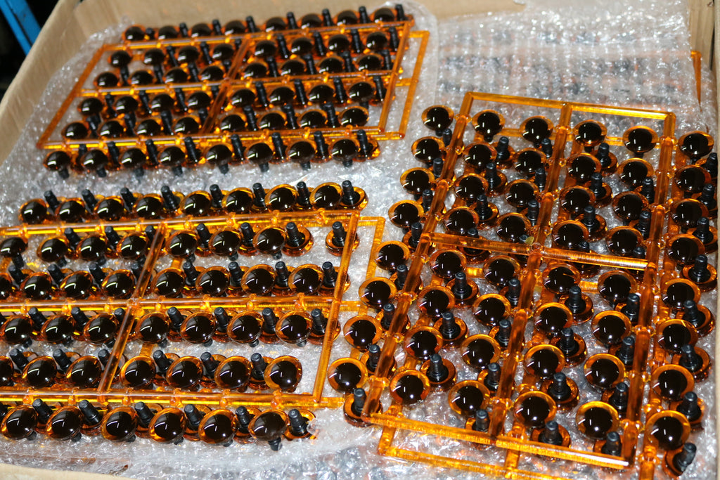 Eco-Friendly 3D Sparkle Eyes - Custom Colors (9-35mm) Glitter Safety Eyes Amigurumi