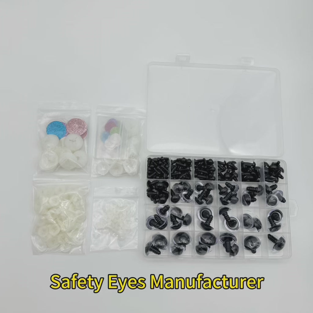 SAFETY EYES FOR CROCHET – Eco-Friendly, Burr-Free, Custom Sizes & Designs | EN71/REACH/RoHS Certified