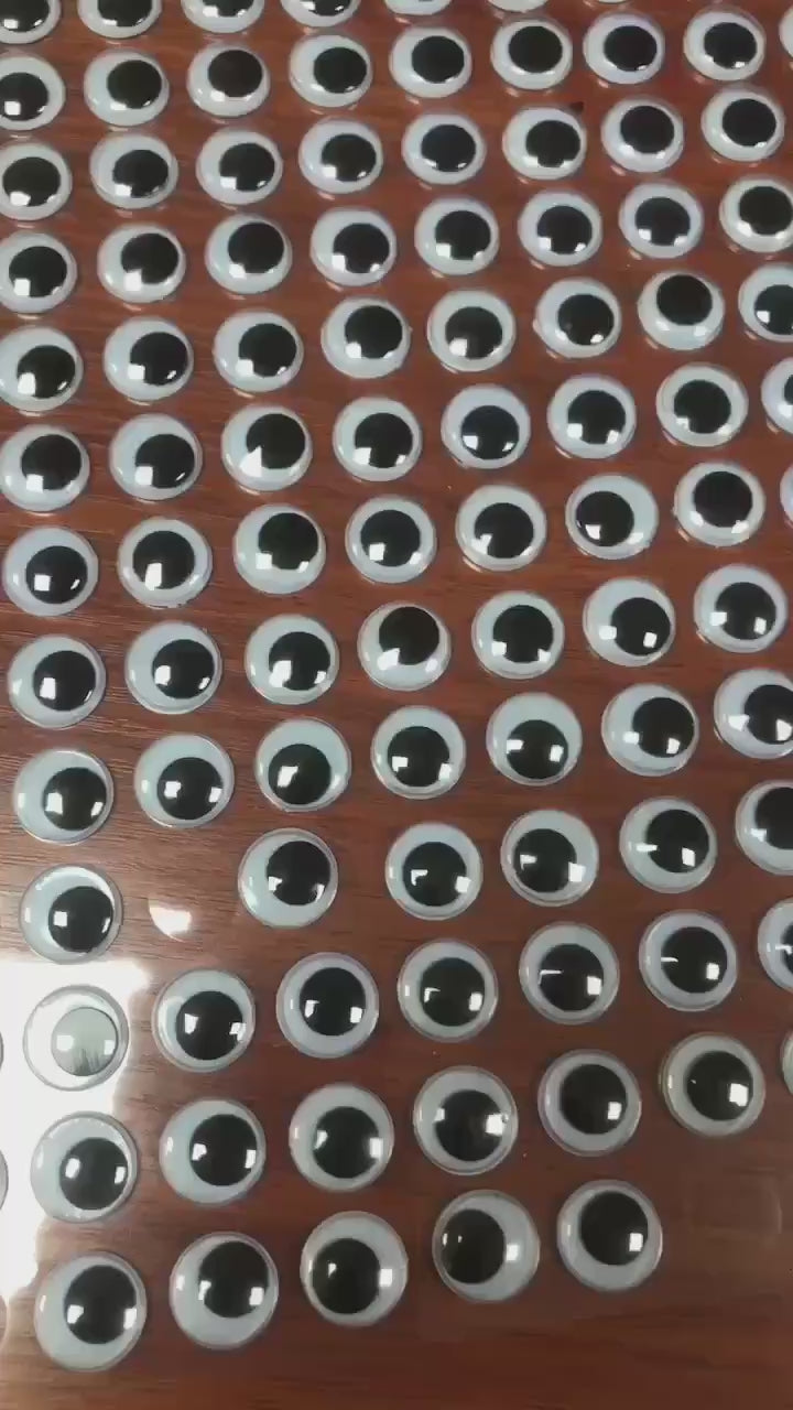 Googly Eyes Sticker Sheets - Self Adhesive Wiggle Eye Stickers for Crafts