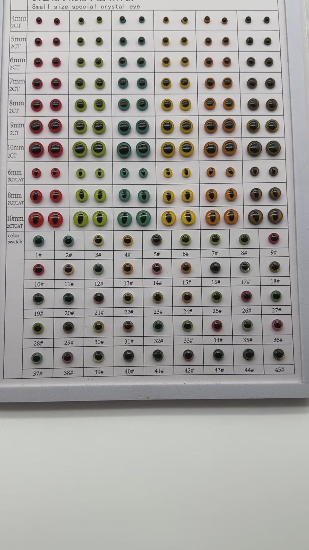 Tiny Doll Eyes Small Size Special Safety Eyes  - Patented & Eco-Friendly 4-10mm