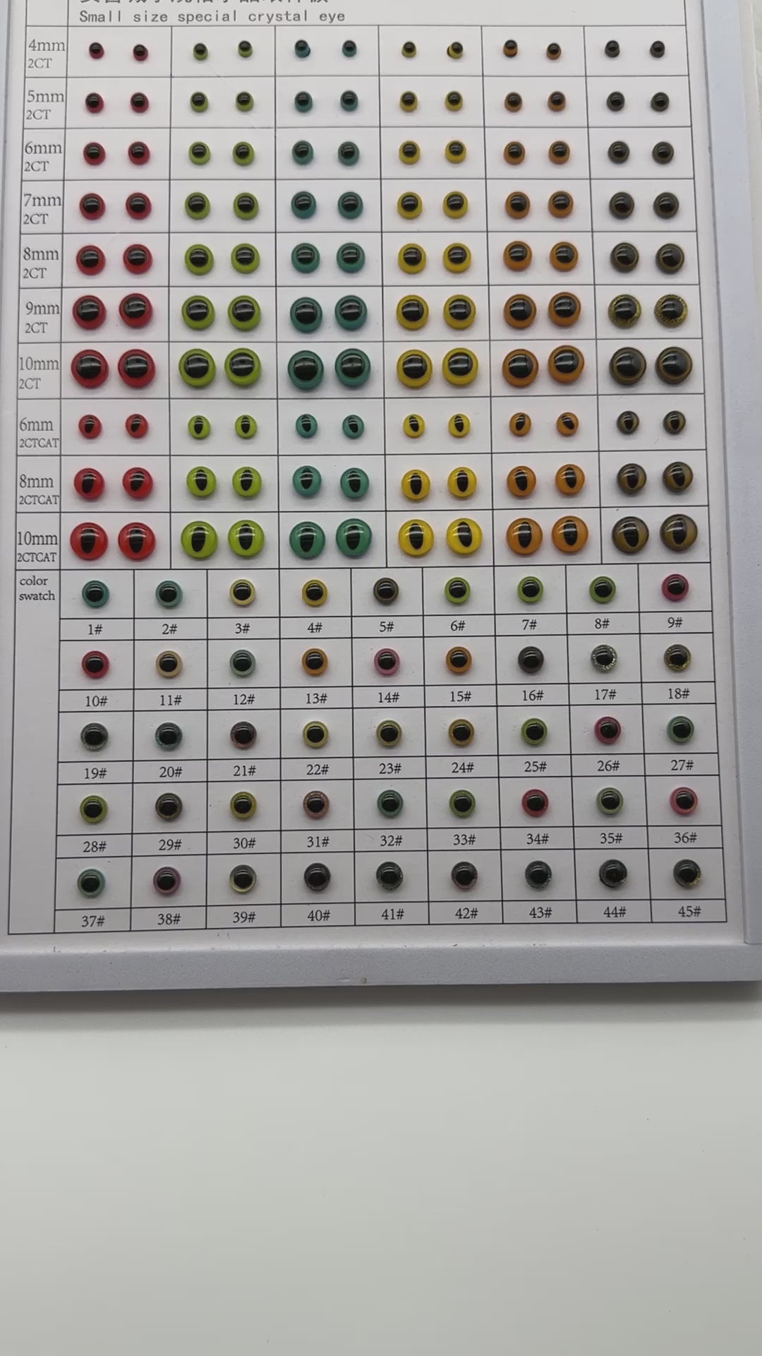 Tiny Doll Eyes Small Size Special Safety Eyes  - Patented & Eco-Friendly 4-10mm