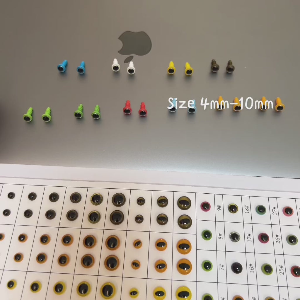 Tiny Doll Eyes Small Size Special Safety Eyes  - Patented & Eco-Friendly 4-10mm