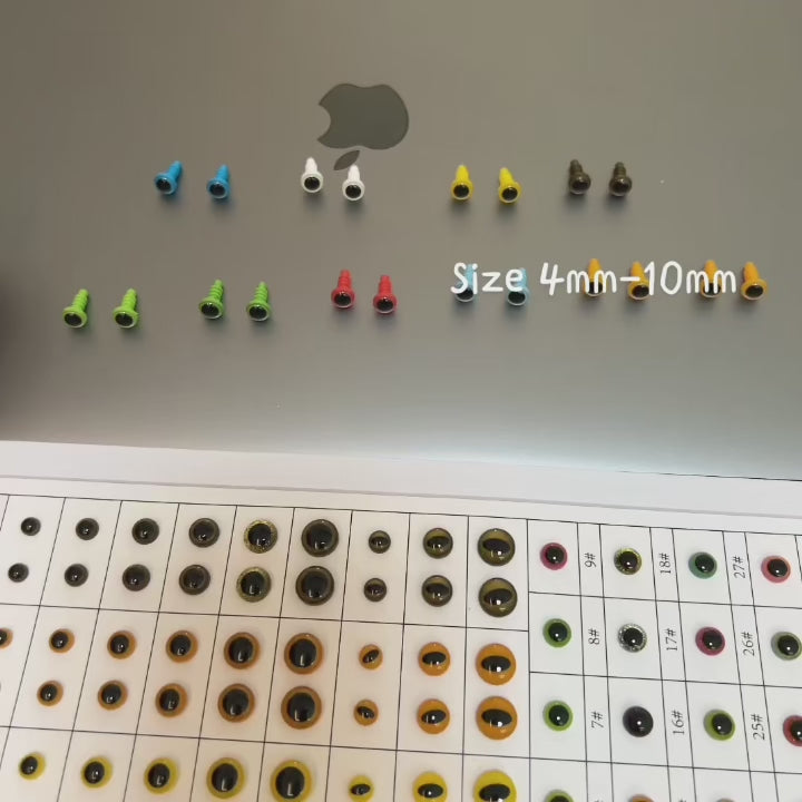 CUSTOM SAFETY EYES – Eco-Friendly, Burr-Free, High Quality | EN71/REACH/RoHS Certified | OEM Sizes & Designs