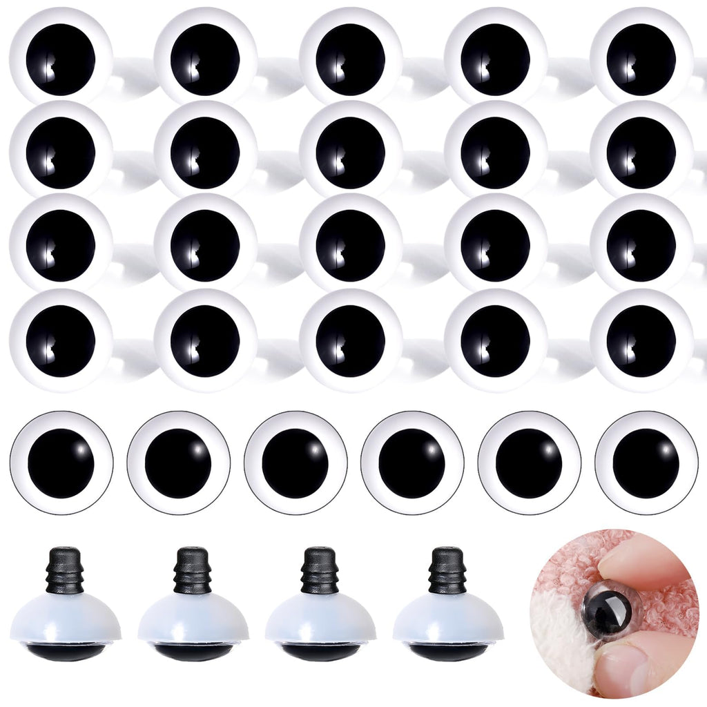 3D Clear Safety Eyes – High Transparency, Eco-Friendly, Burr-Free | Custom Sizes & Designs | EN71/REACH/RoHS